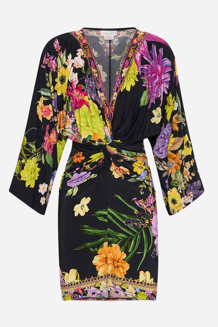 Twist Front Mini Dress in Peace Be With You