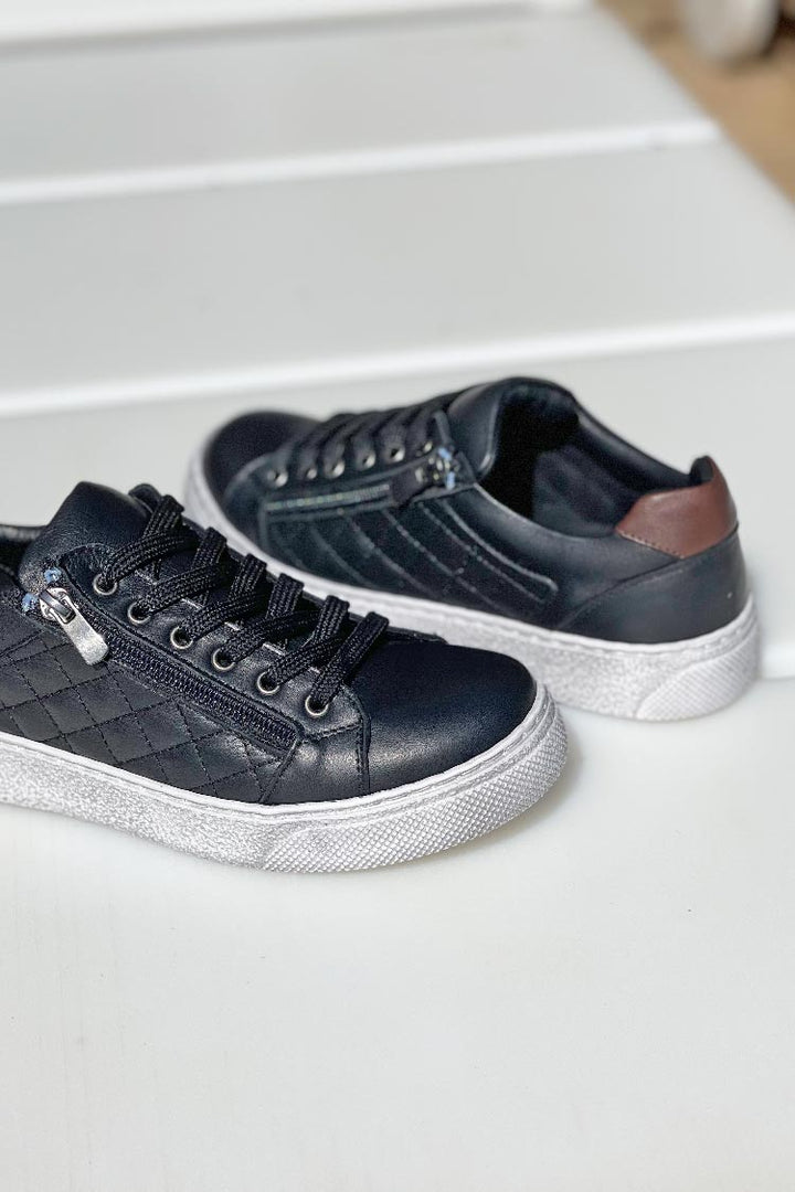Upside Padded Sneaker in Black