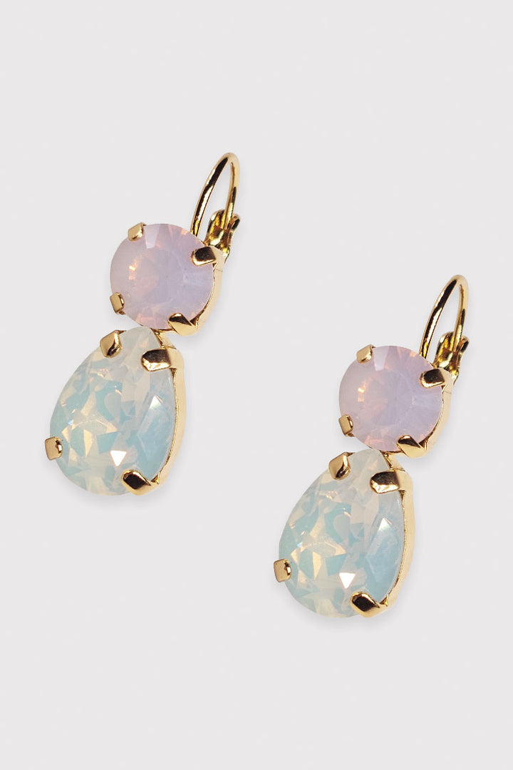 Virginia Earring in Misty Pink White