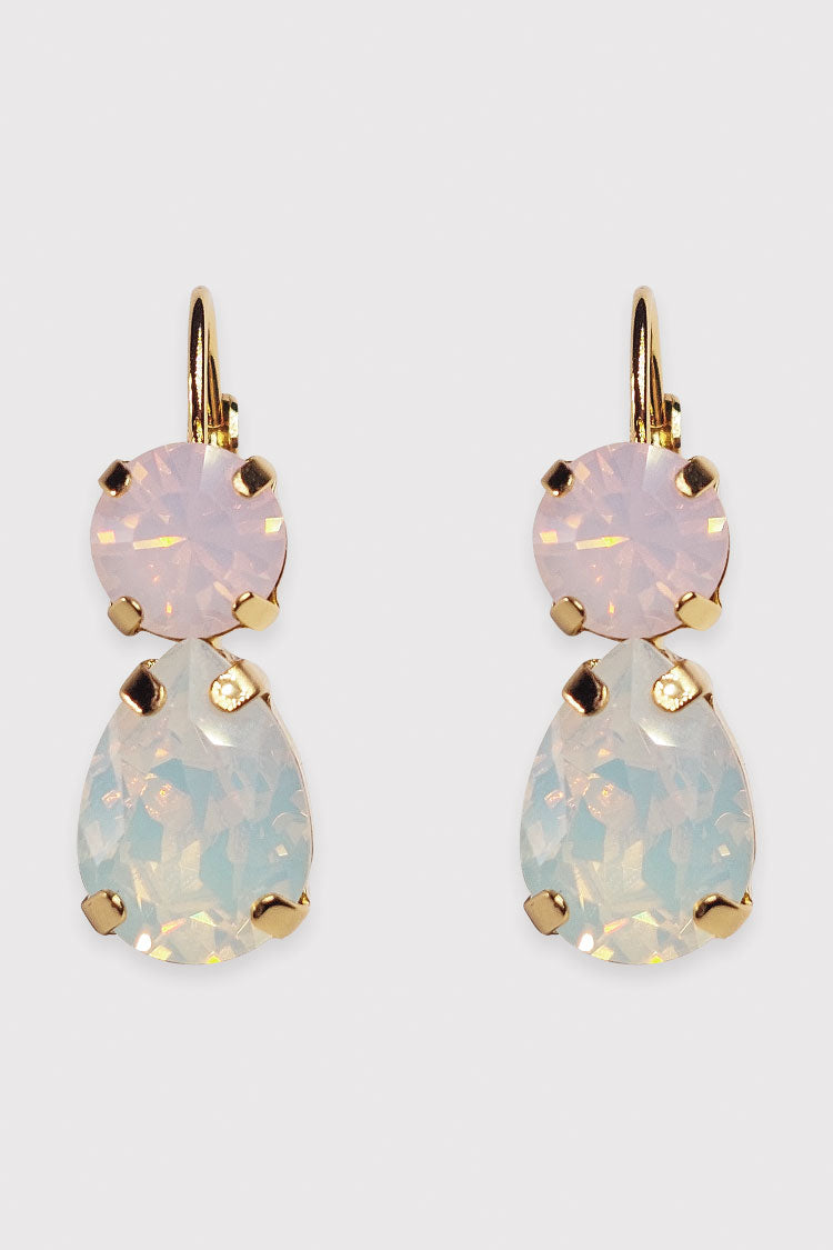 Virginia Earring in Misty Pink White