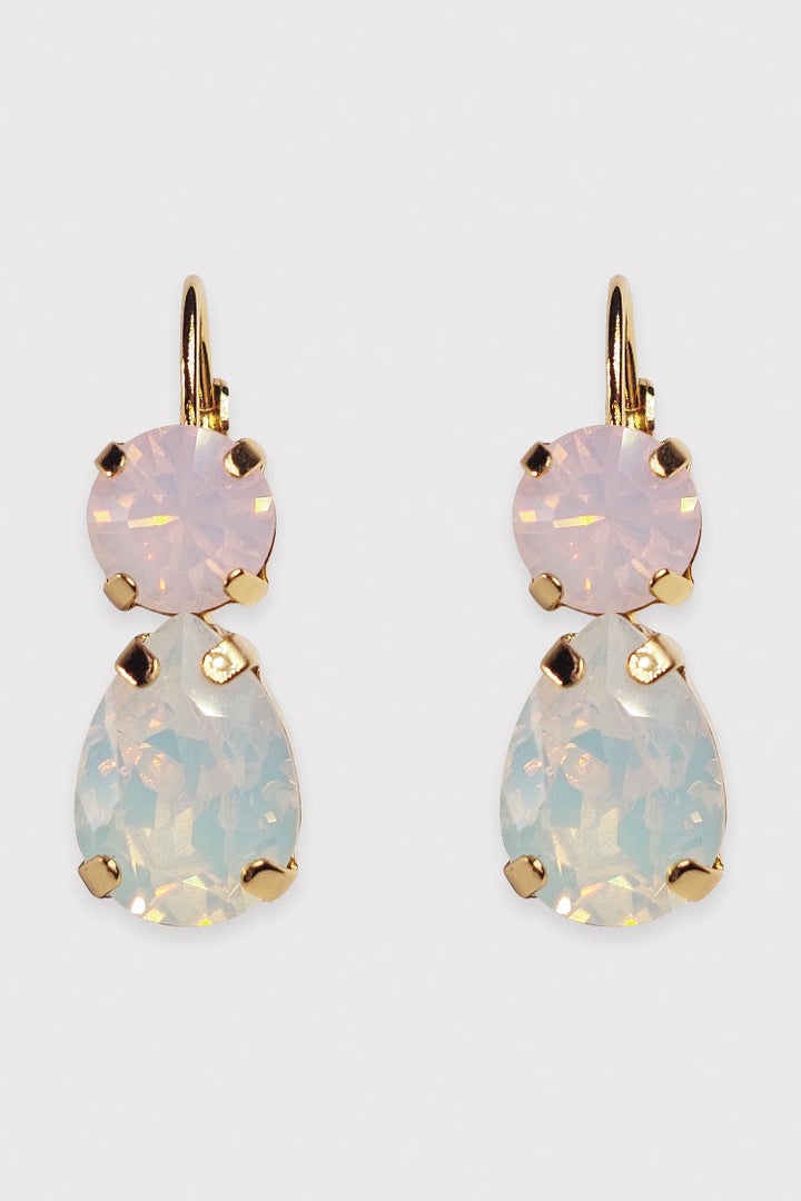Virginia Earring in Misty Pink White
