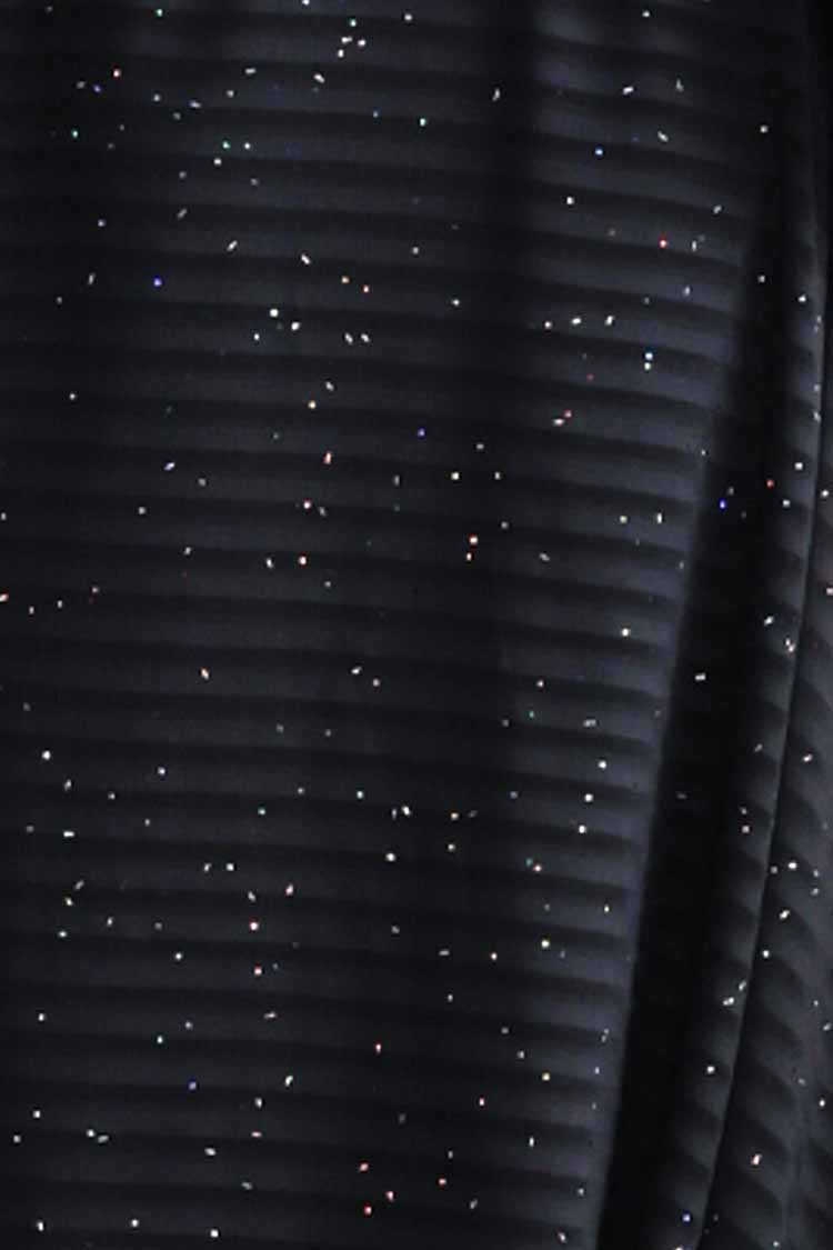 Vivienne Wrap Sparkle Dress in Navy