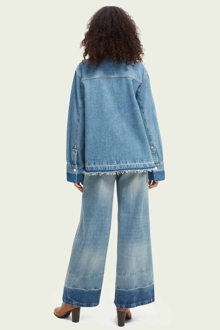 Washed Denim Shirt in Blue | FINAL SALE