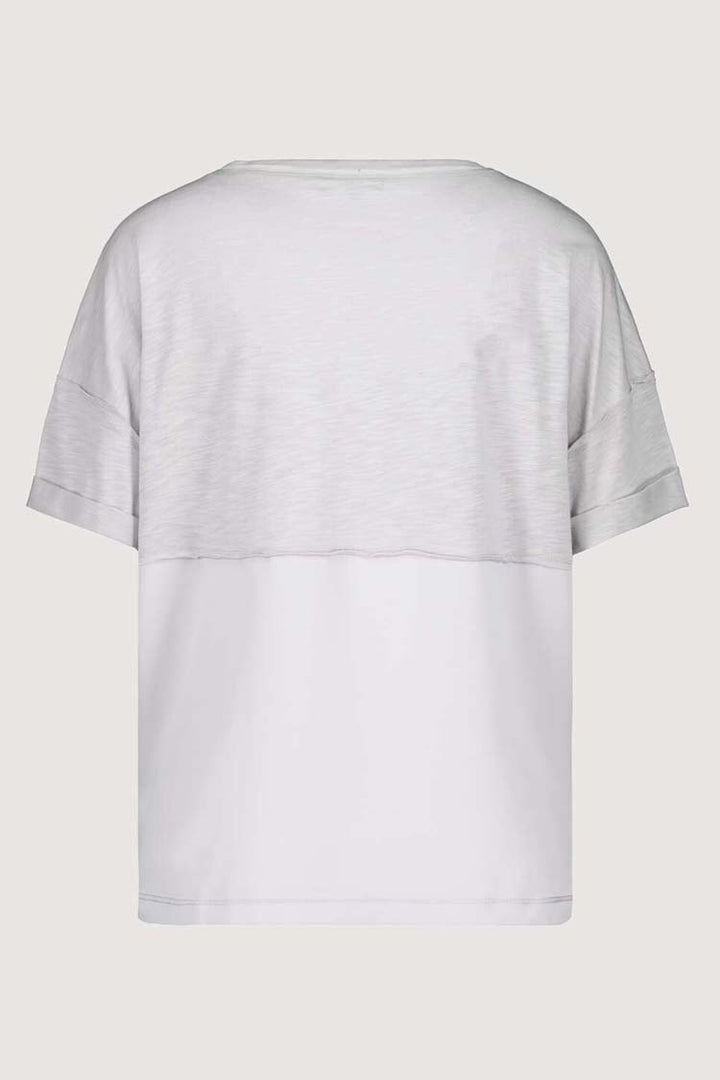 Woven Jersey T-shirt in Cloud | FINAL SALE