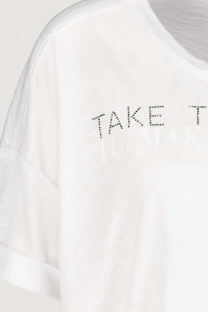 Woven Jersey T-shirt in White