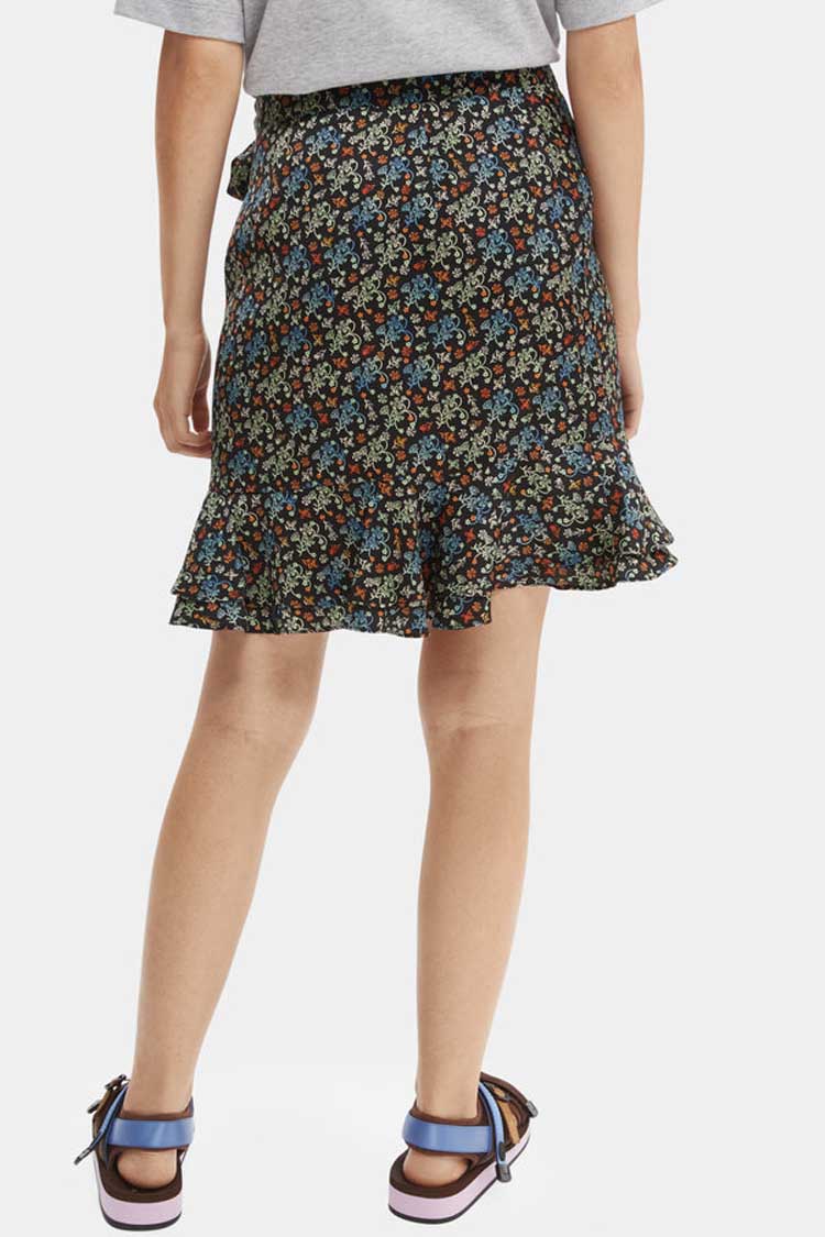 Wrap-over Mini Skirt in Print in Combo D | FINAL SALE