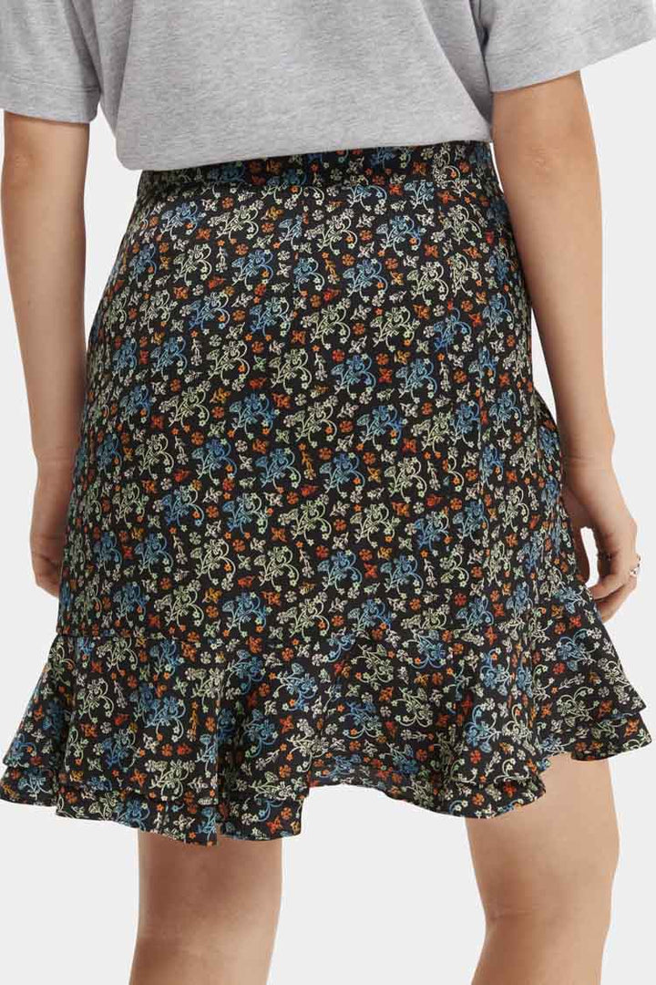 Wrap-over Mini Skirt in Print in Combo D | FINAL SALE