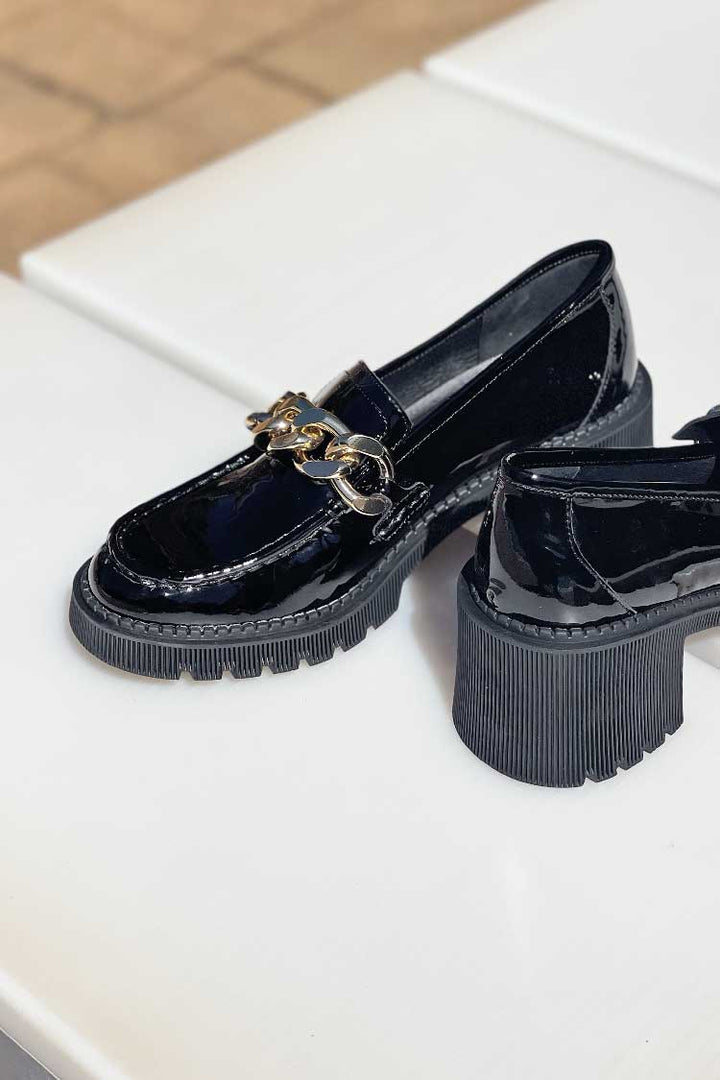 Zusak Patent Leather Heel | FINAL SALE