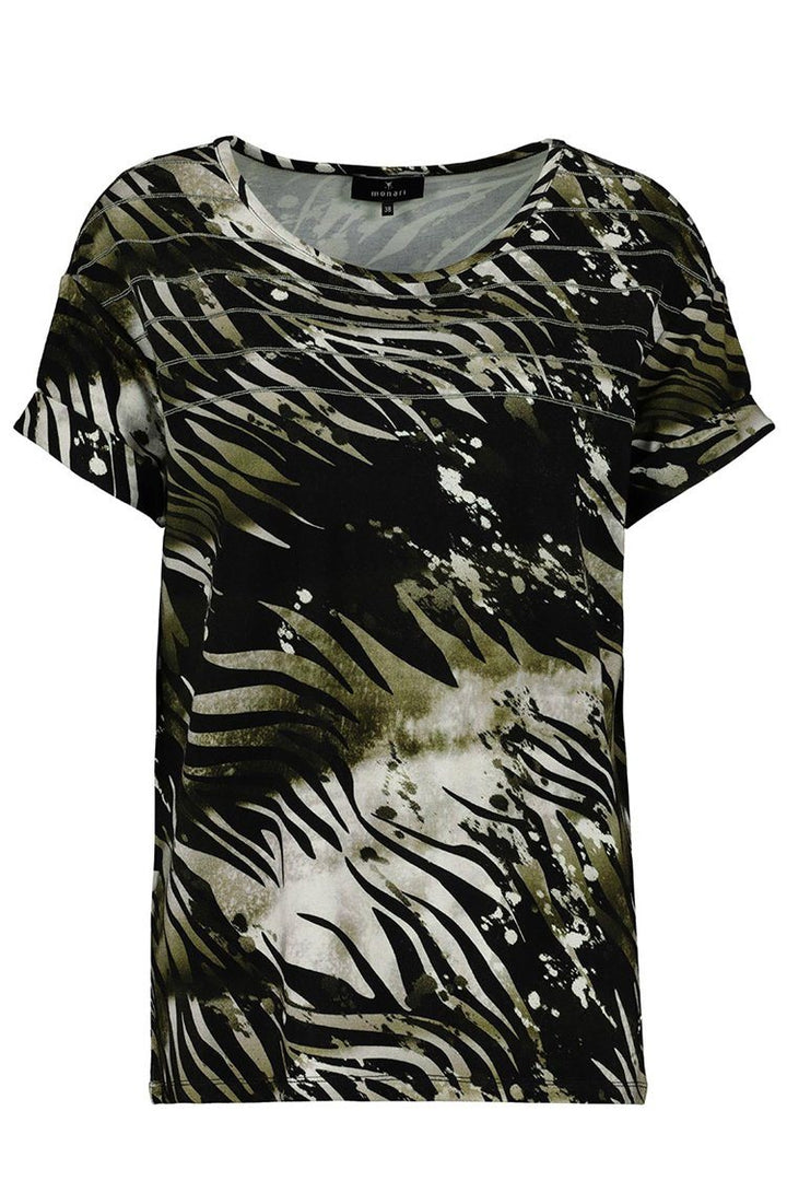 Zebra Print T-shirt Tops Monari 