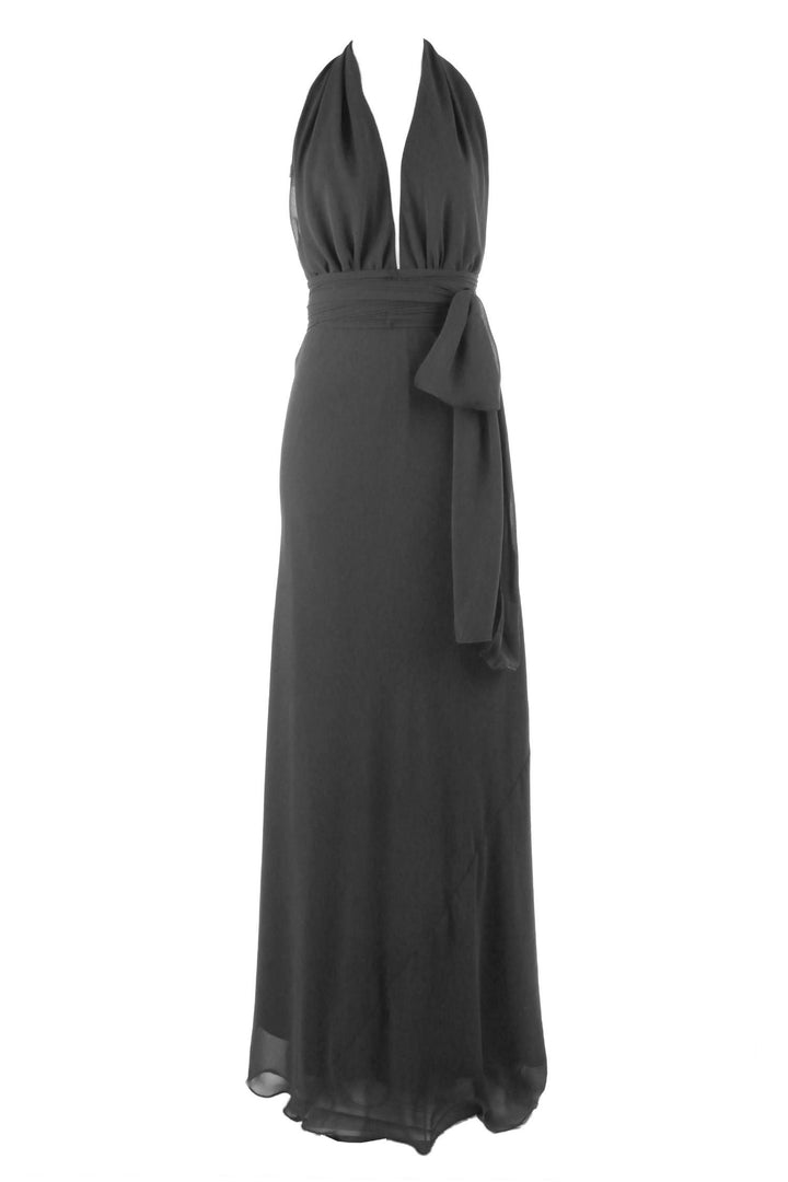 Cameo in Charcoal | Poly Georgette Dresses Lucy Laurita - Leiela 