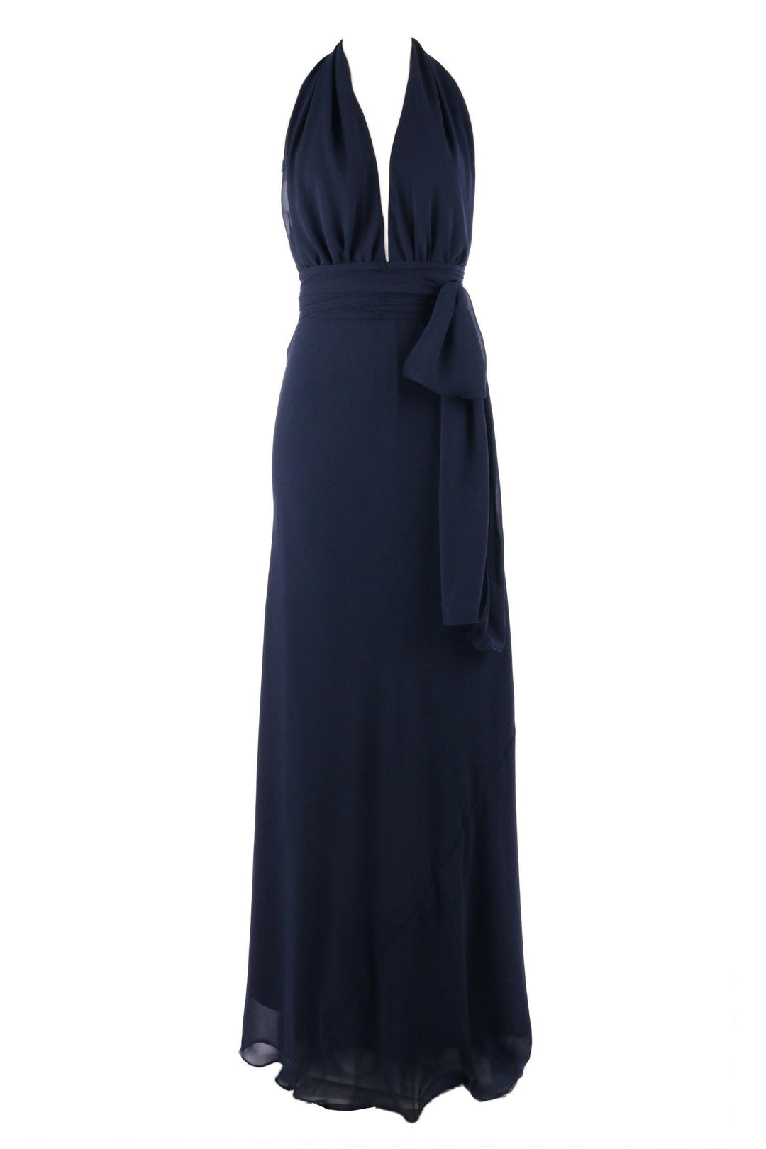 Cameo in Navy | Poly Georgette Dresses Lucy Laurita - Leiela 