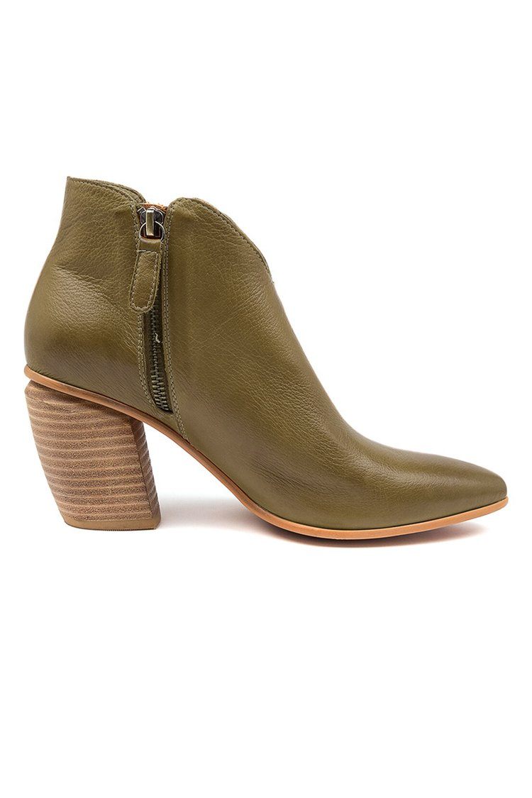 Josky Ankle Boot in Khaki Shoes Django & Juliette 