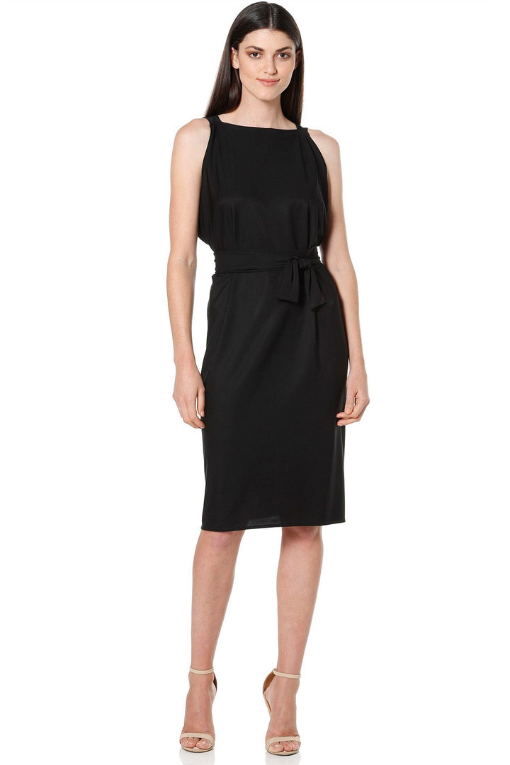 Column Drape Dress in Black Dresses Sacha Drake 