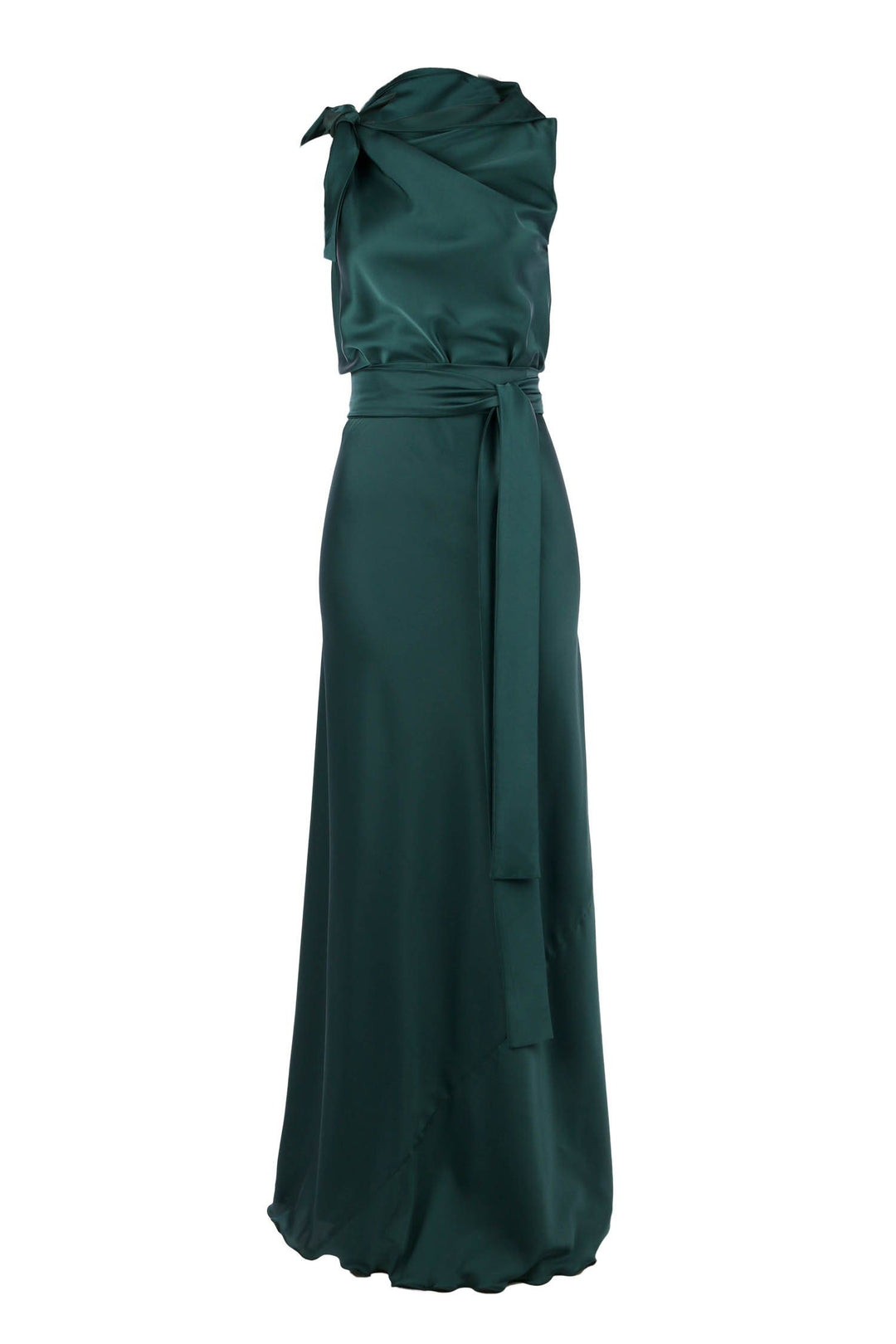 Camilla Gown in Bottle Green | Satin Frockaholics at Momento Dezigns Camilla Gown in Bottle Green | Satin Frockaholics at Momento Dezigns