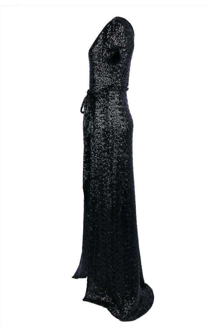 Viva Gown in Black Sequin Dresses Lucy Laurita - Leiela 