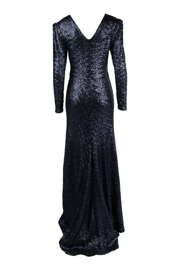 Stardust LS Gown in Navy Dresses Lucy Laurita - Leiela 