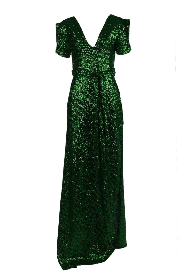 Viva Gown in Green Sequin Dresses Lucy Laurita - Leiela 