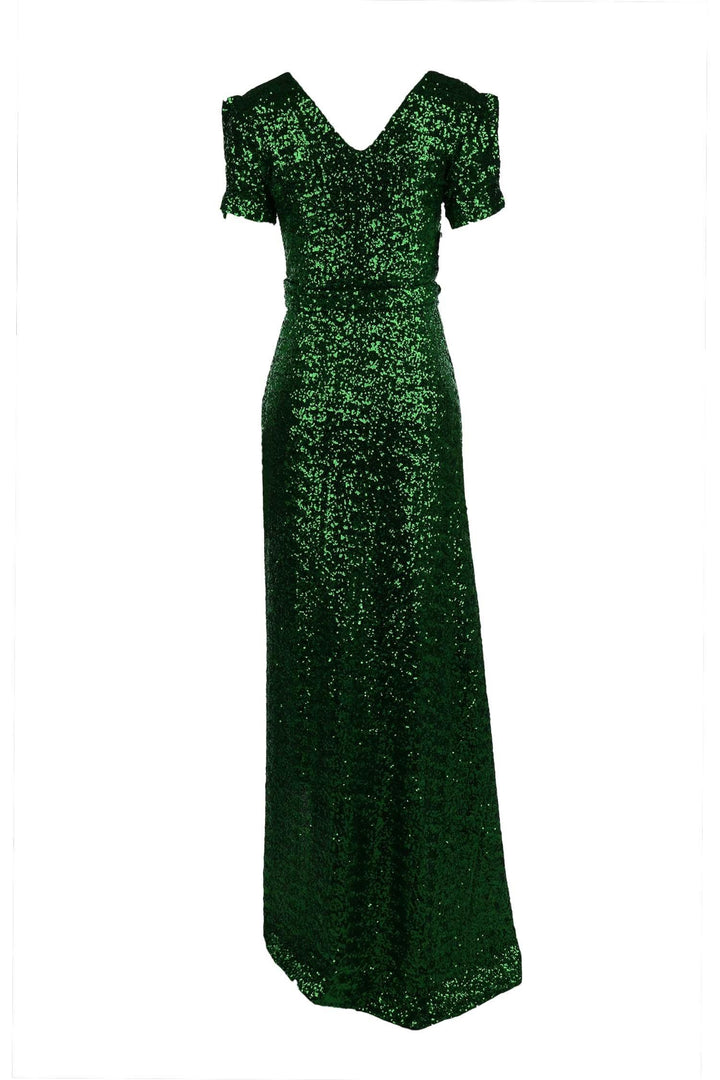 Viva Gown in Green Sequin Dresses Lucy Laurita - Leiela 