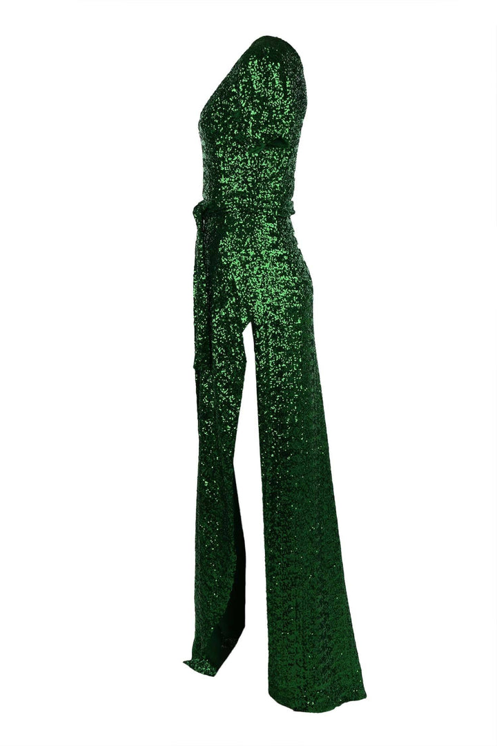Viva Gown in Green Sequin Dresses Lucy Laurita - Leiela 