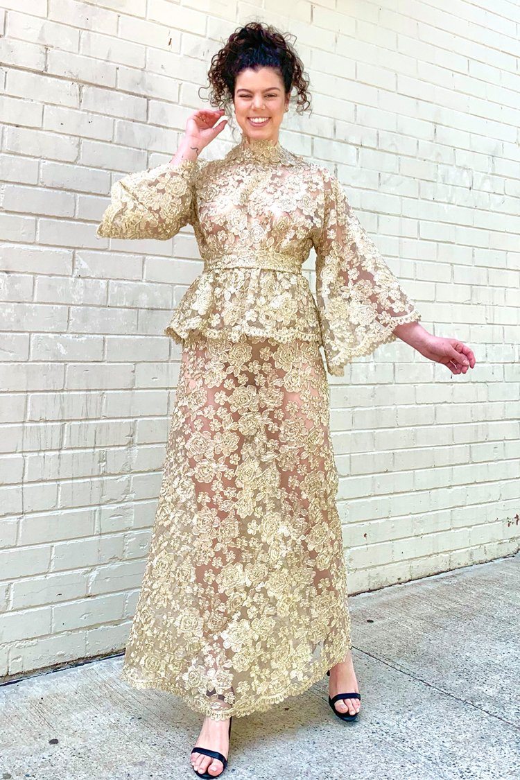 Suraia Set in Gold Dresses Lucy Laurita - Leiela 