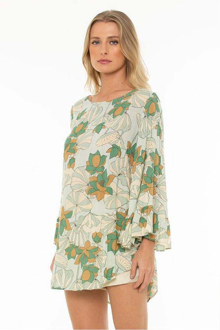 Pearl Tunic in Poet Green | FINAL SALE Tops Totem 